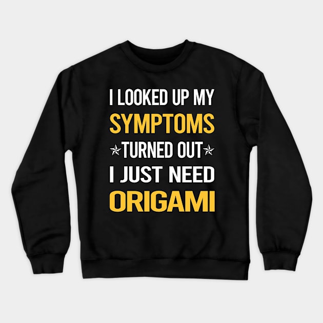 My Symptoms Origami Crewneck Sweatshirt by symptomovertake